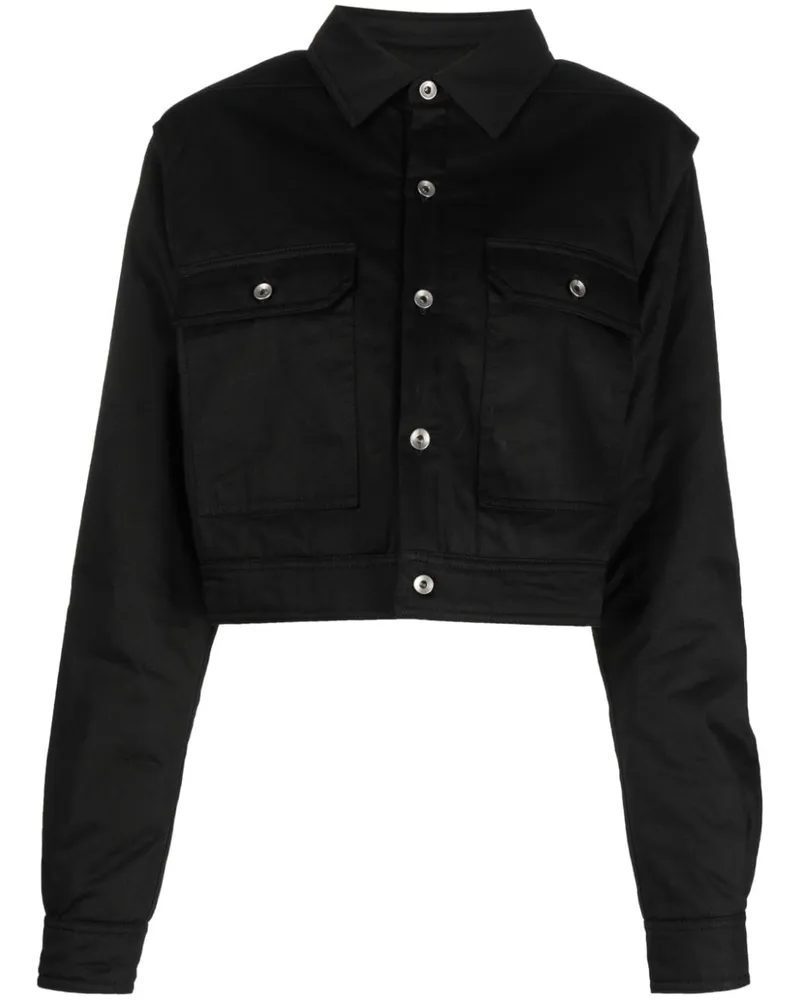 DRKSHDW by Rick Owens Cropped-Jacke - Schwarz Schwarz