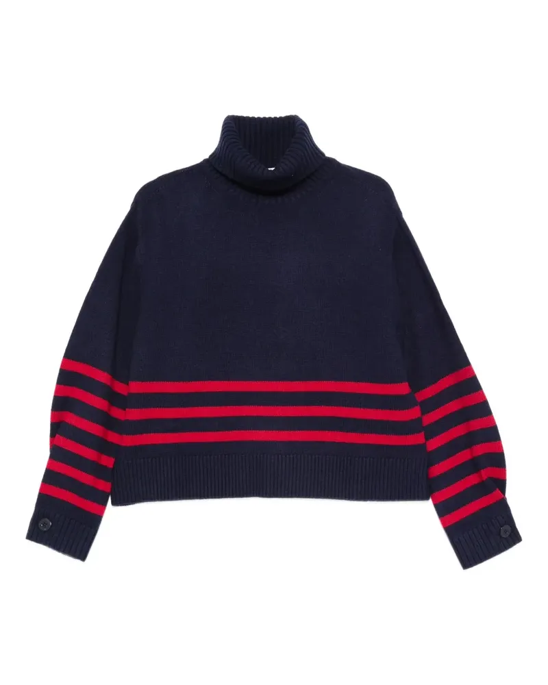 Semicouture Pullover mit Rollkragen - Blau Blau