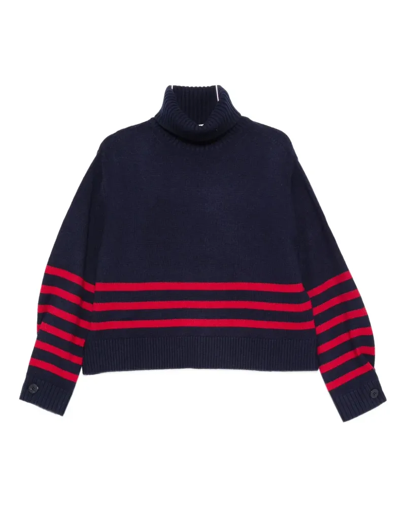 Semicouture turtleneck sweater - Blau Blau