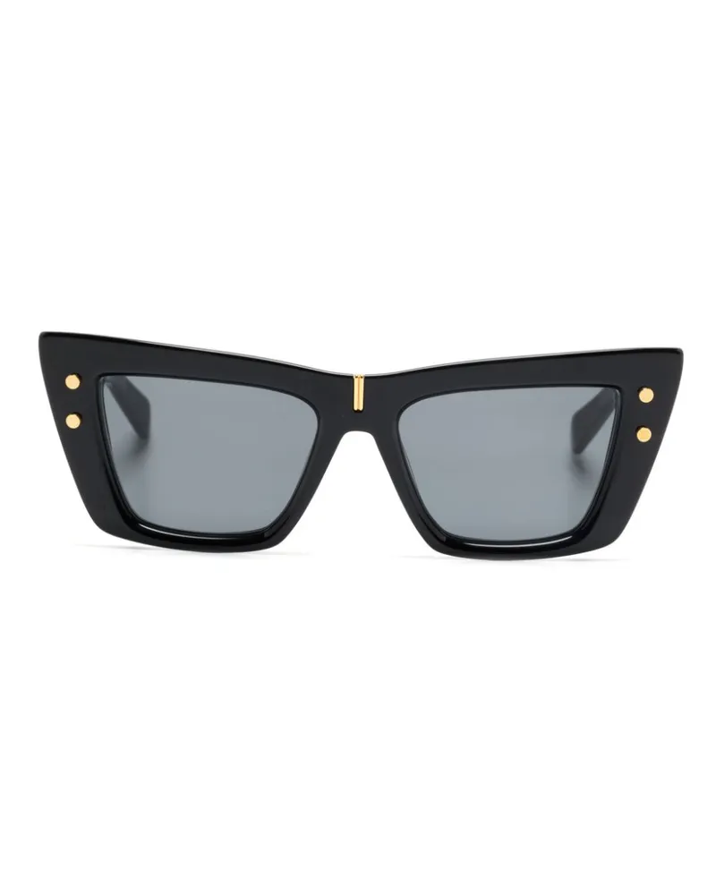 Balmain B-eye Sonnenbrille mit Cat-Eye-Gestell - Schwarz Schwarz
