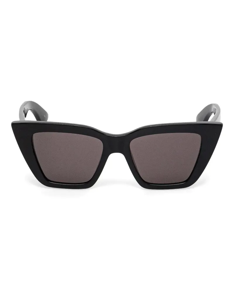 Alexander McQueen Sonnenbrille mit Cat-Eye-Gestell - Schwarz Schwarz