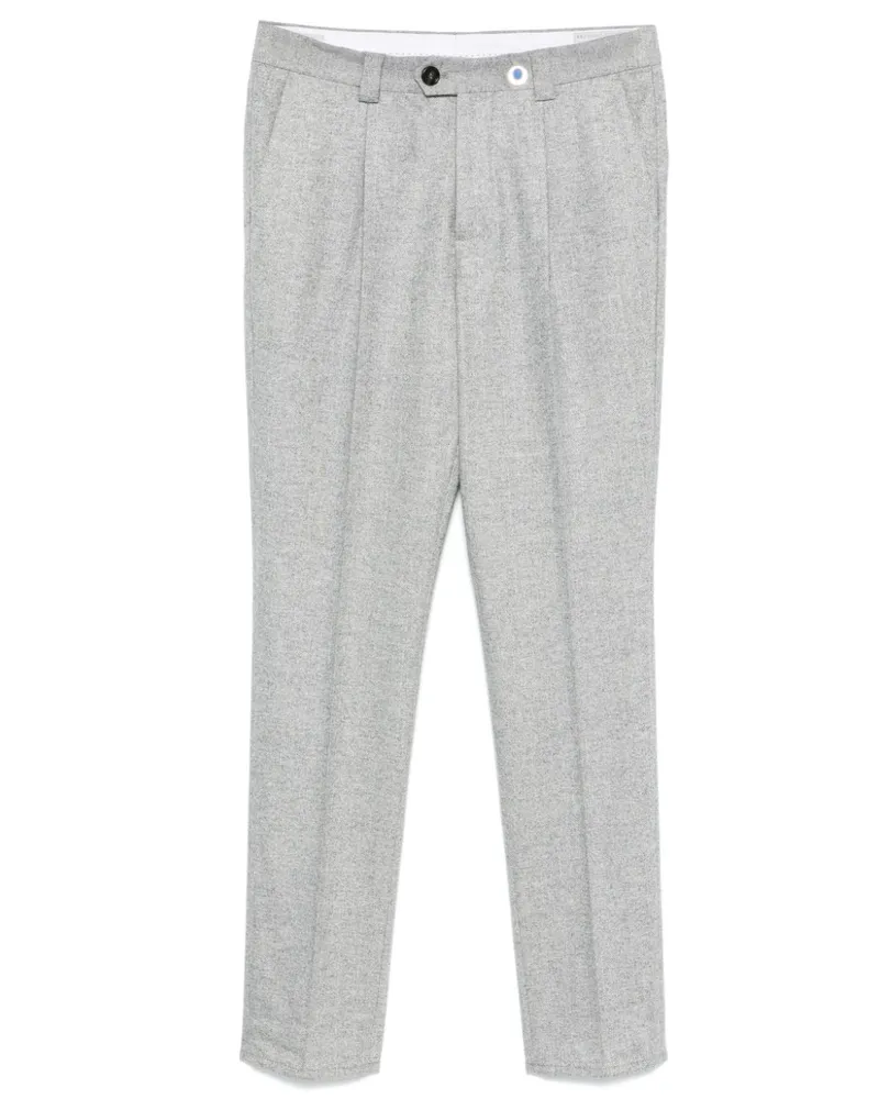 Brunello Cucinelli Hose mit Fischgrätenmuster - Grau Grau