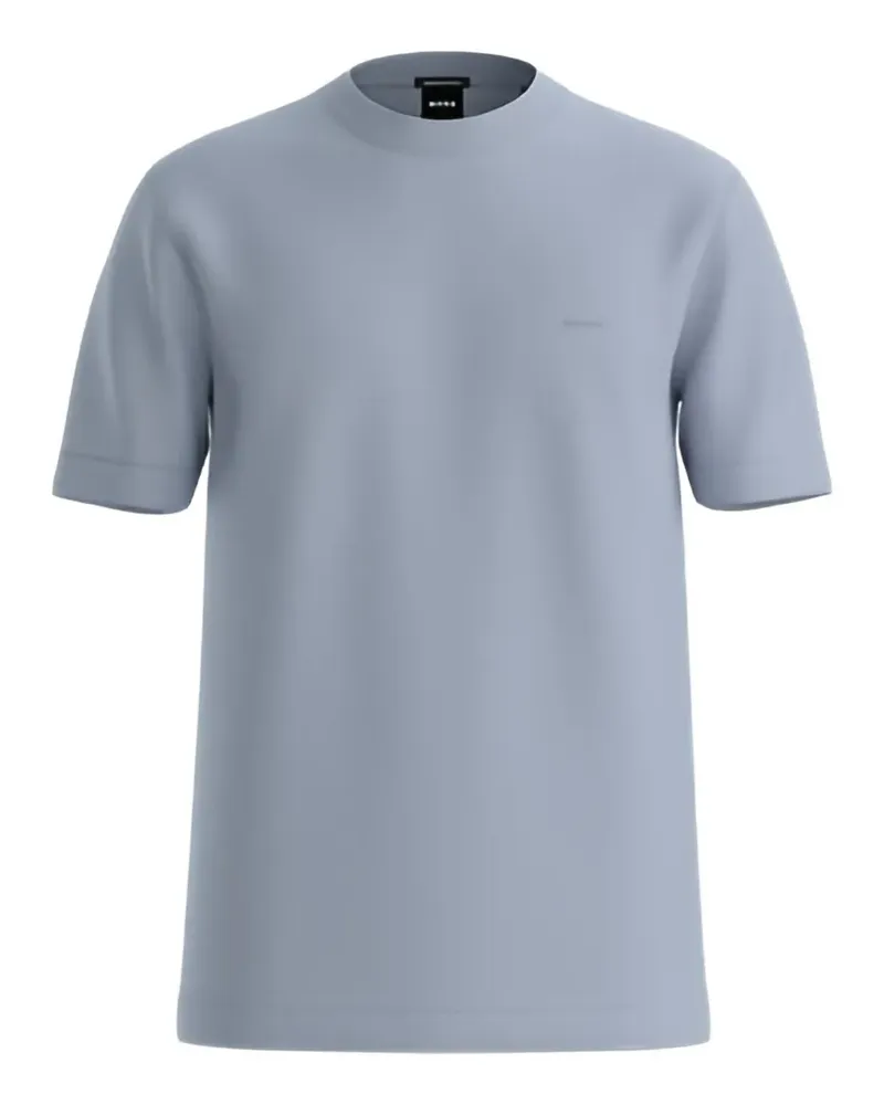 HUGO BOSS T-Shirt mit Logo-Stickerei - Blau Blau