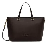 Shopper mit Logo-Prägung - Braun