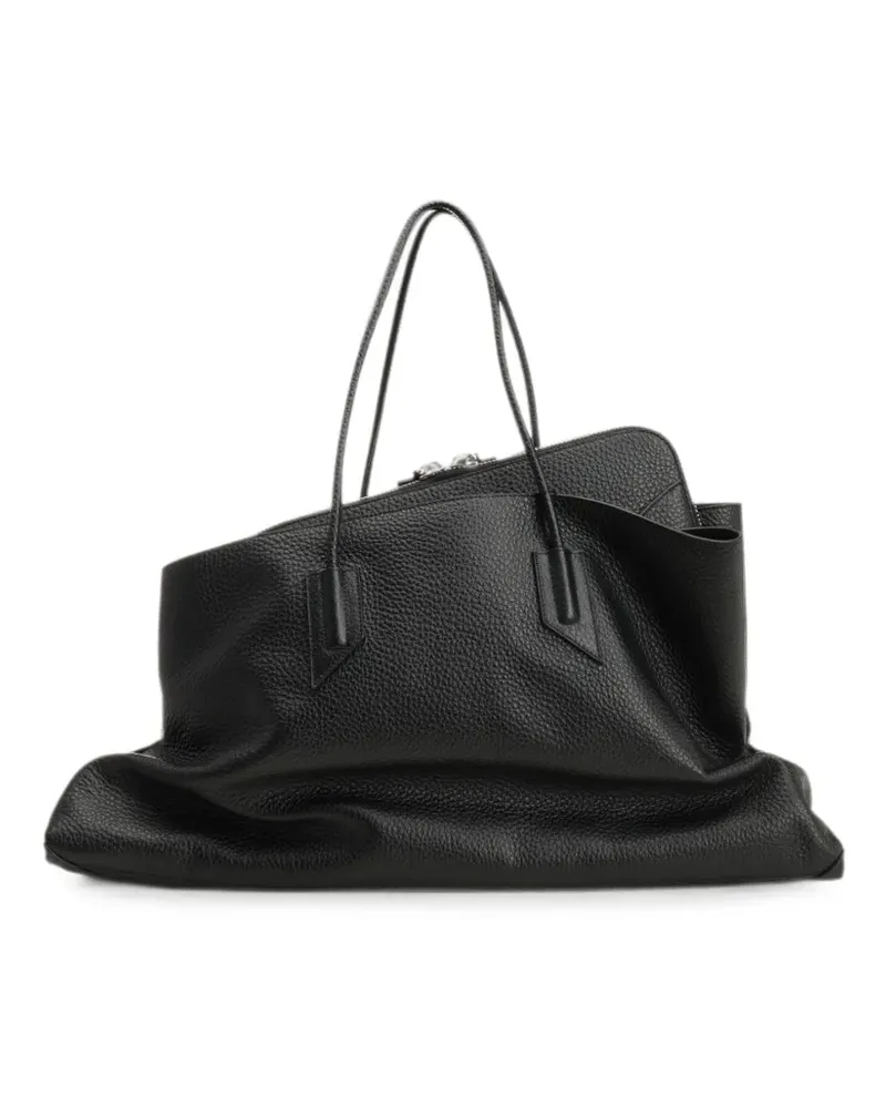 ATTICO large La Passeggiata shoulder bag - Schwarz Schwarz