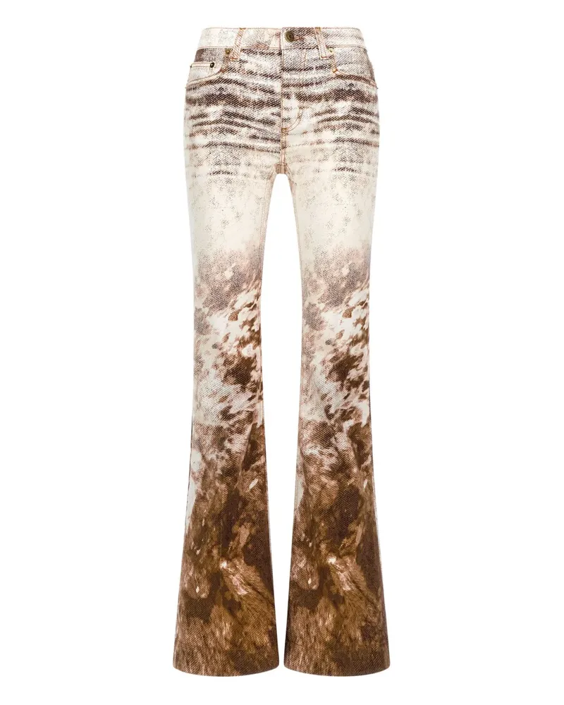 Roberto Cavalli Jeans mit Appaloosa-Print - Braun Braun