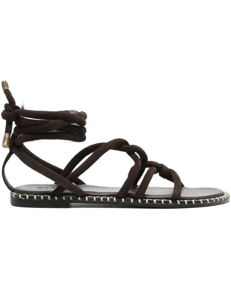 ba&sh Cuba Sandalen mit Schnürung - Braun Braun