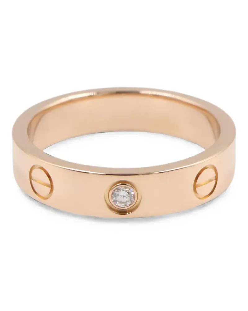 Cartier 2010s mini Love Ring mit Diamant - Rosa Rosa