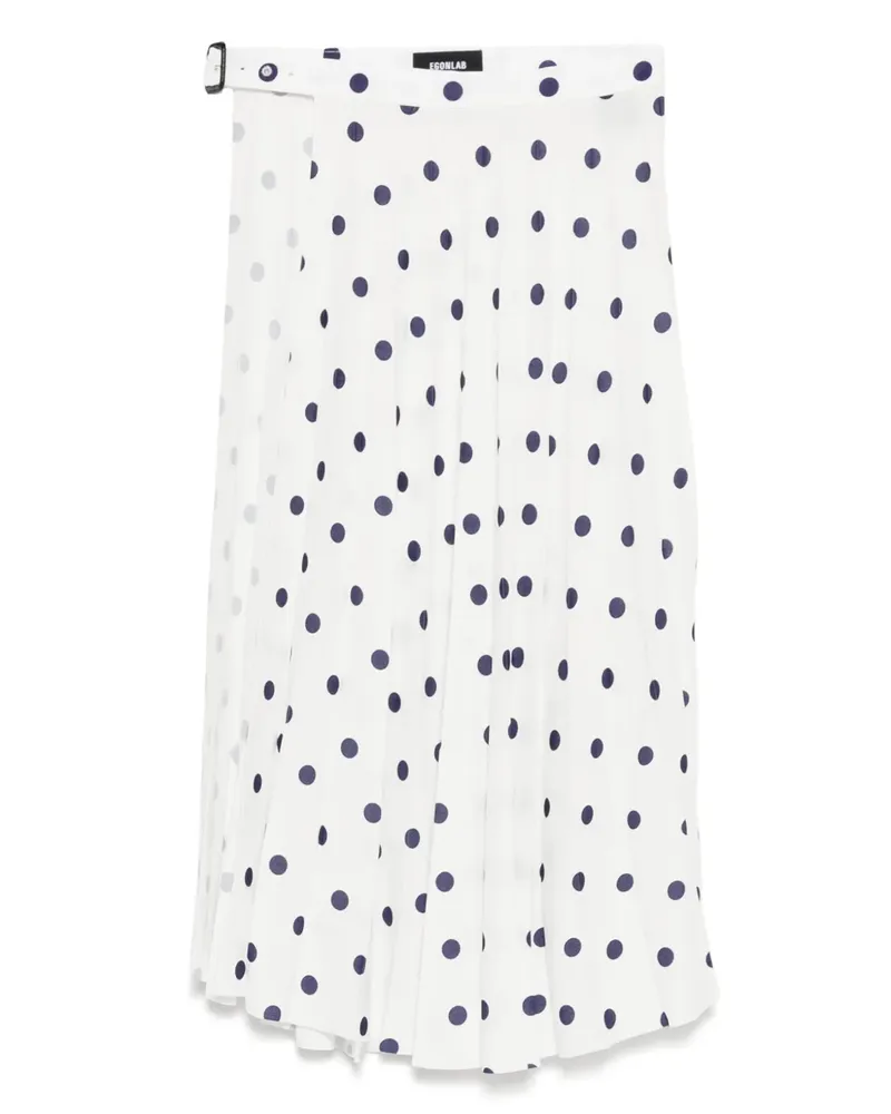 Egonlab Rock mit Polka Dot-Print - Weiß Weiß