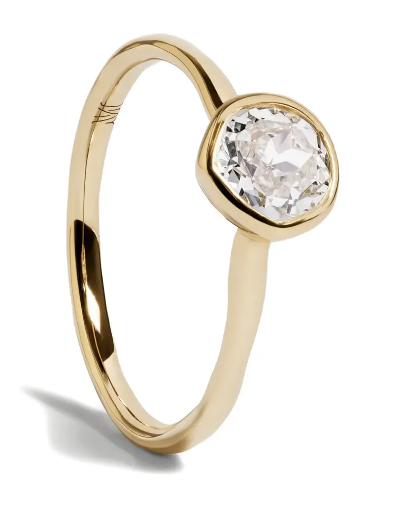 Monica Vinader MV Siren™ Solitaire Ring mit Diamanten - Gold Gold
