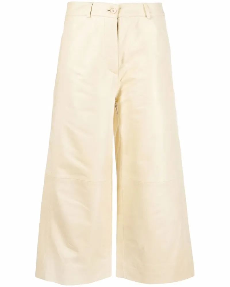 Holzweiler Klassische Cropped-Hose - Gelb Gelb