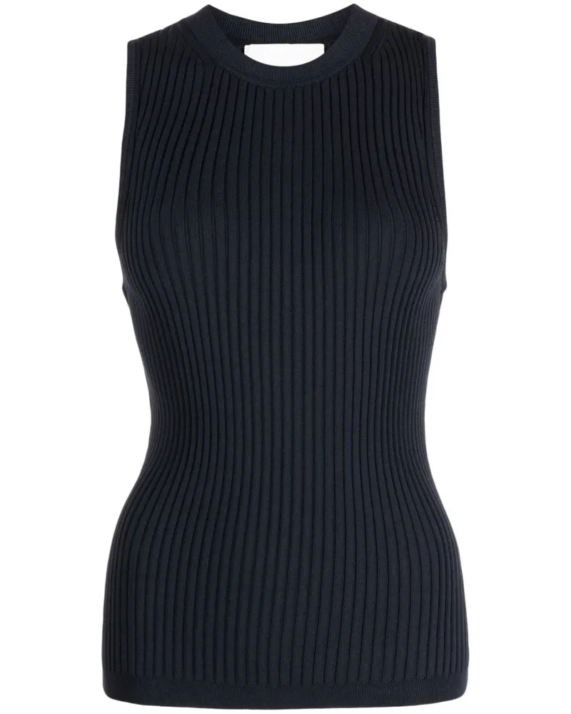 3.1 phillip lim Geripptes Stricktop - Blau Blau