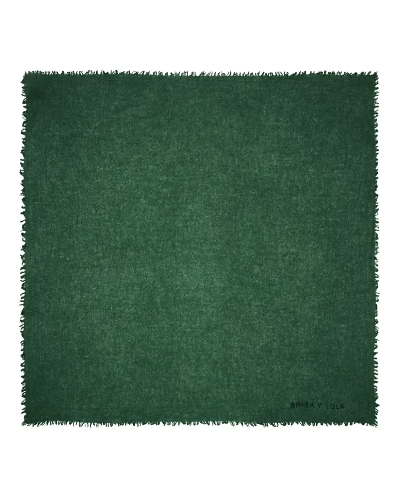BIMBA Y LOLA Schal mit Fransen - Grün Grün