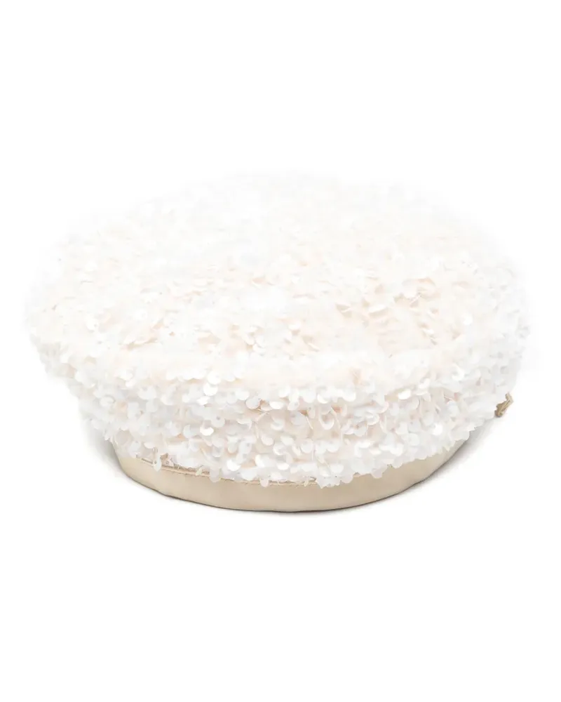 Vivetta Baskenmütze mit Schleife - Weiß Weiß