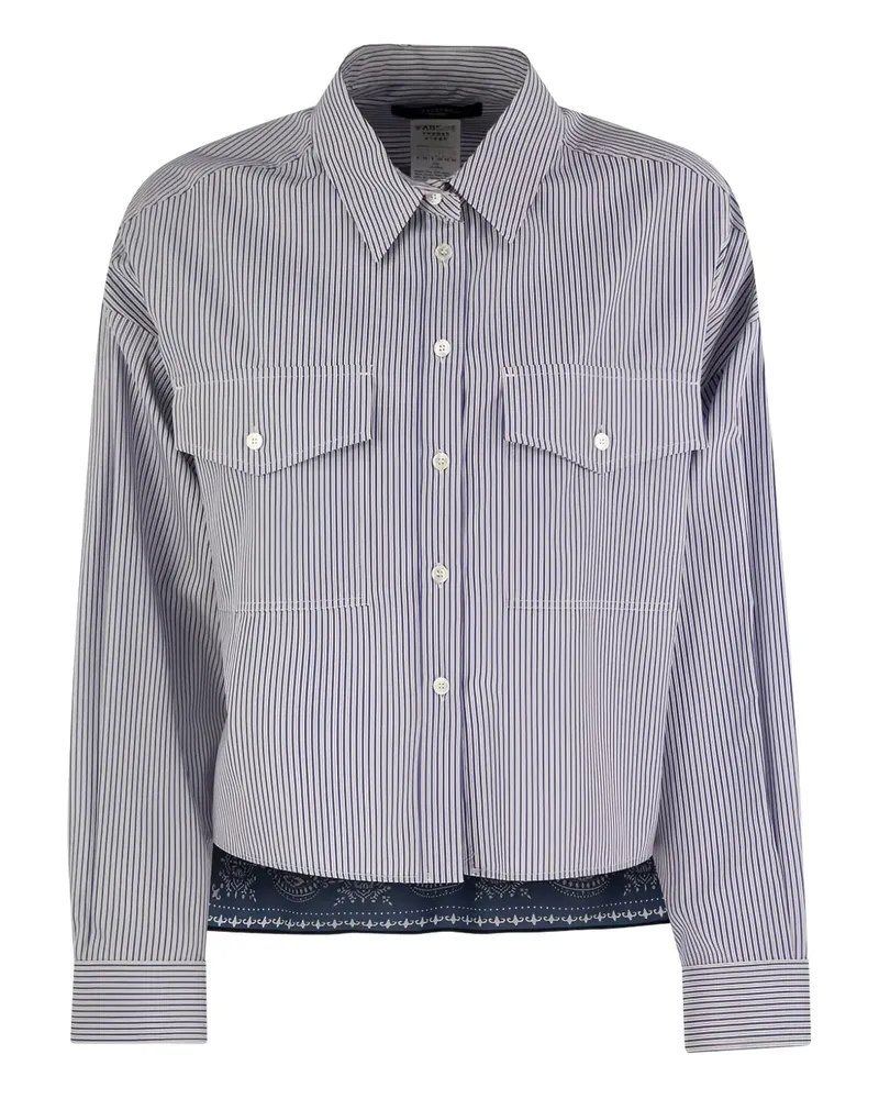 Max Mara Gestreiftes Hemd - Blau Blau
