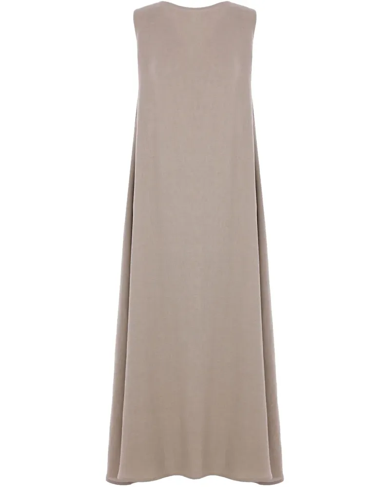 Dušan Trägerkleid aus Leinen - Nude Nude