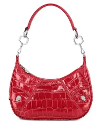 Philipp Plein Gothic Schultertasche Rot