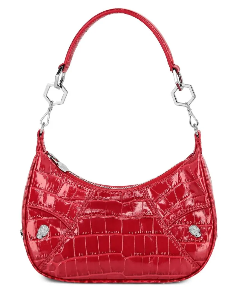 Philipp Plein Gothic Schultertasche - Rot Rot
