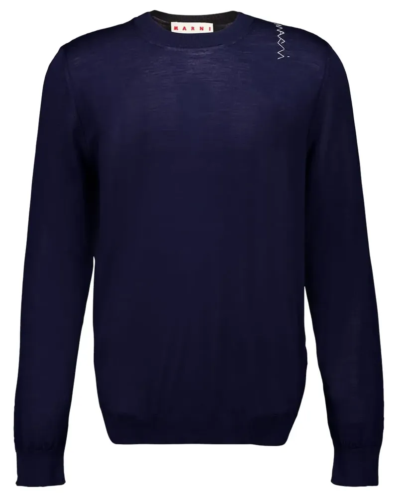 Marni Bestickter Pullover - Blau Blau