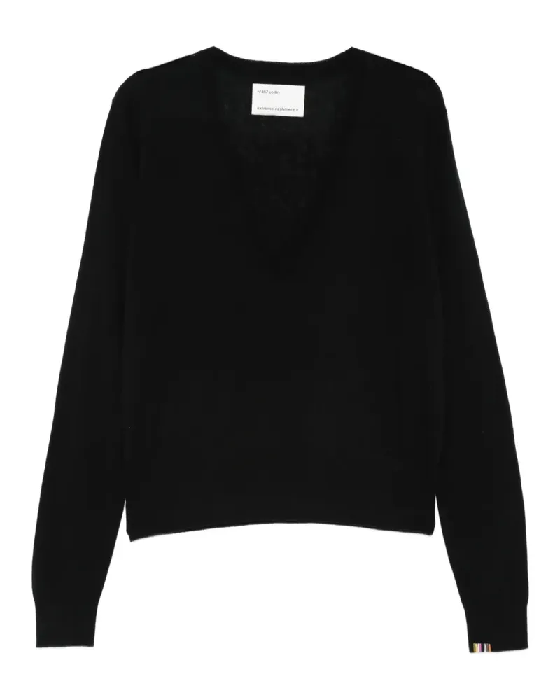 extreme cashmere Collin V-neck sweater - Schwarz Schwarz