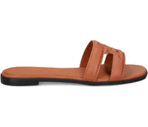 Sandalen aus Leder - Braun