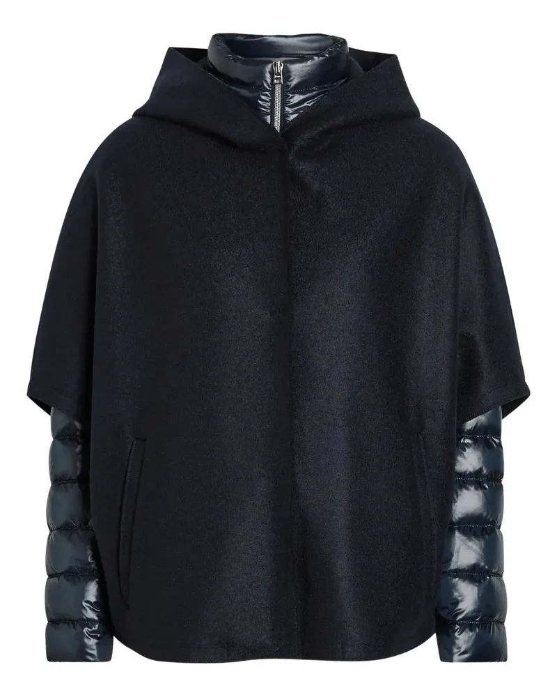 Herno hooded sleeve detail jacket - Blau Blau