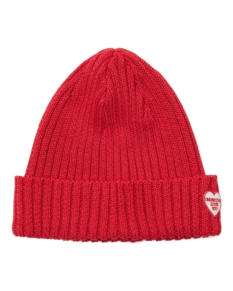 Undercover x Kijima Takayuki logo-patch beanie - Rot Rot