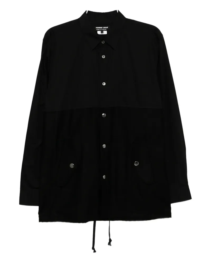 Comme des Garçons long-sleeve cotton shirt - Schwarz Schwarz