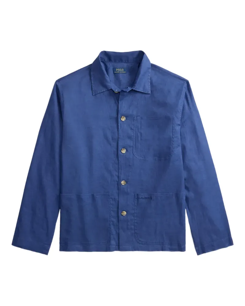 Ralph Lauren Geknöpfte Barton Hemdjacke - Blau Blau