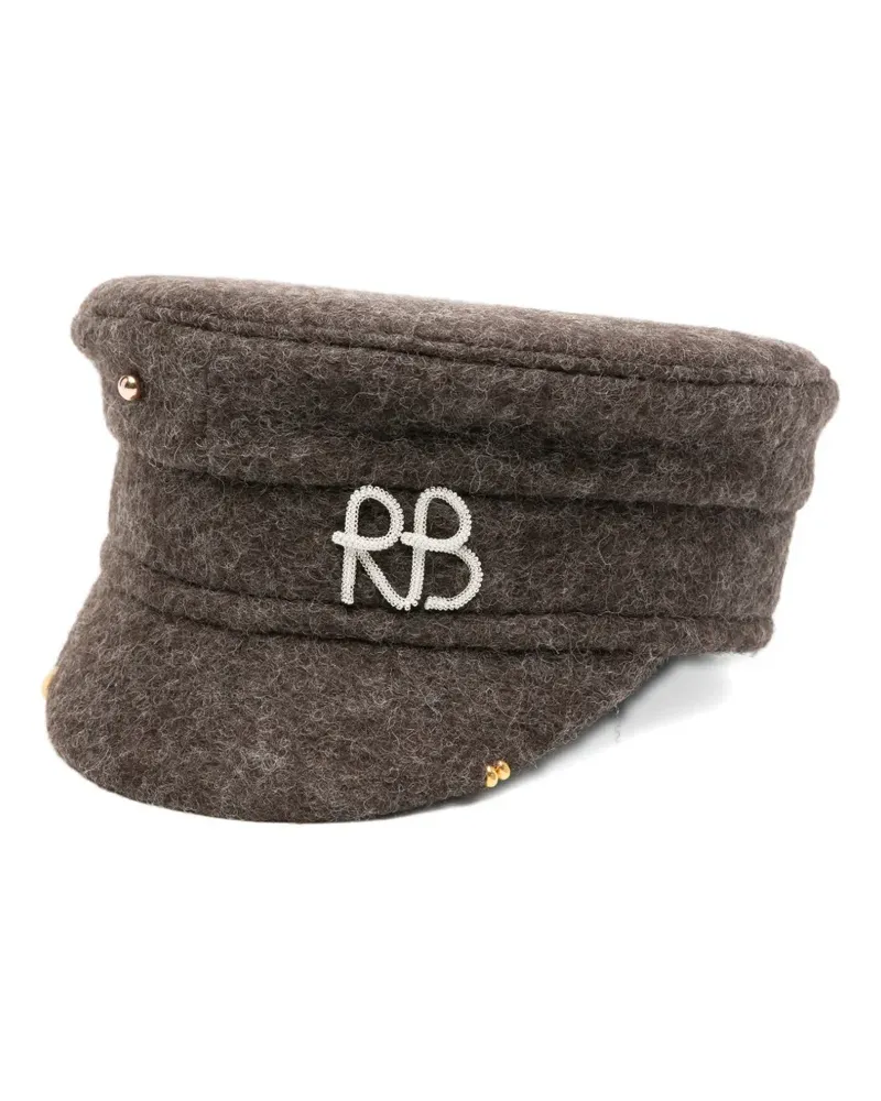 RUSLAN BAGINSKIY Mütze mit Logo-Detail - Braun Braun