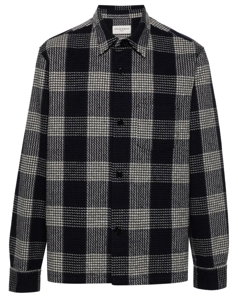 Officine Generale Hanko Hemdjacke - Blau Blau