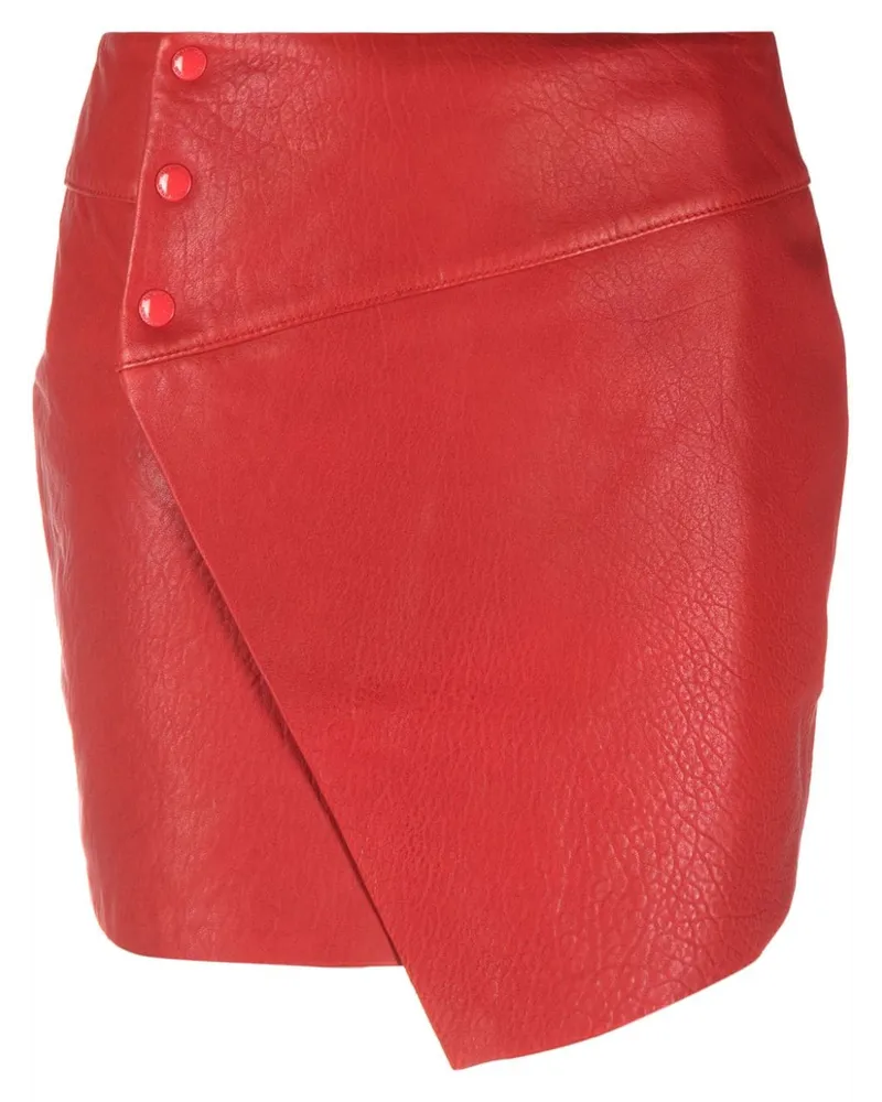 Zadig & Voltaire Kurzer Lederrock - Rot Rot