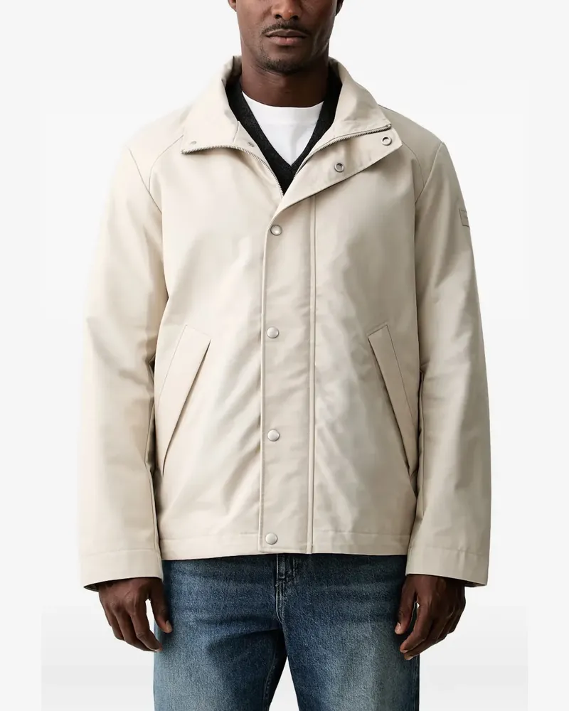Marc O'Polo concealed-fastening raglan-sleeve jacket - Nude Nude