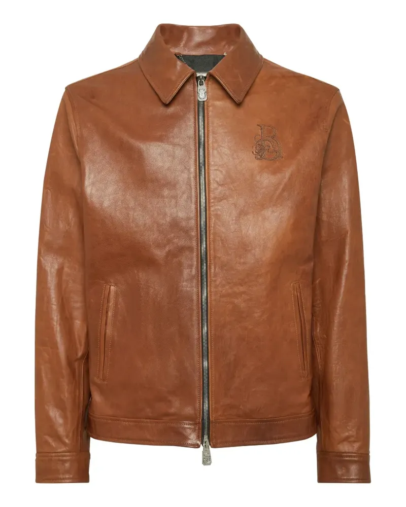 Billionaire Jacke mit Logo-Stickerei - Braun Braun
