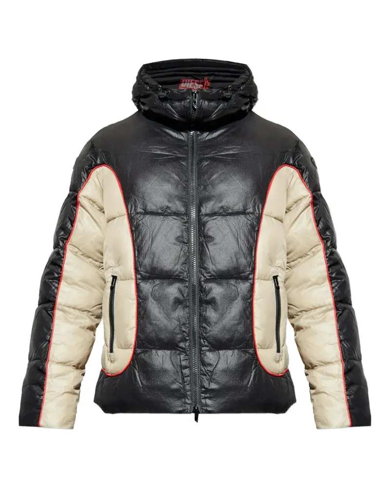 Diesel W-Ostend-Wrd hooded jacket - Schwarz Schwarz