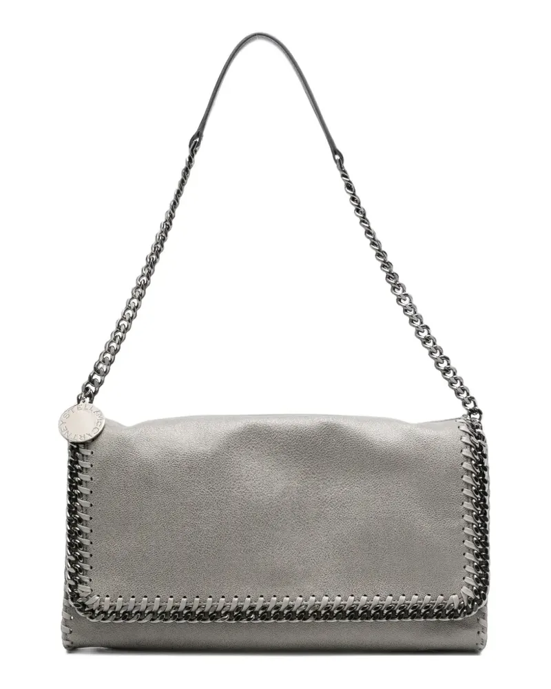Stella McCartney Falabella chain-trim shoulder bag - Silber Silber