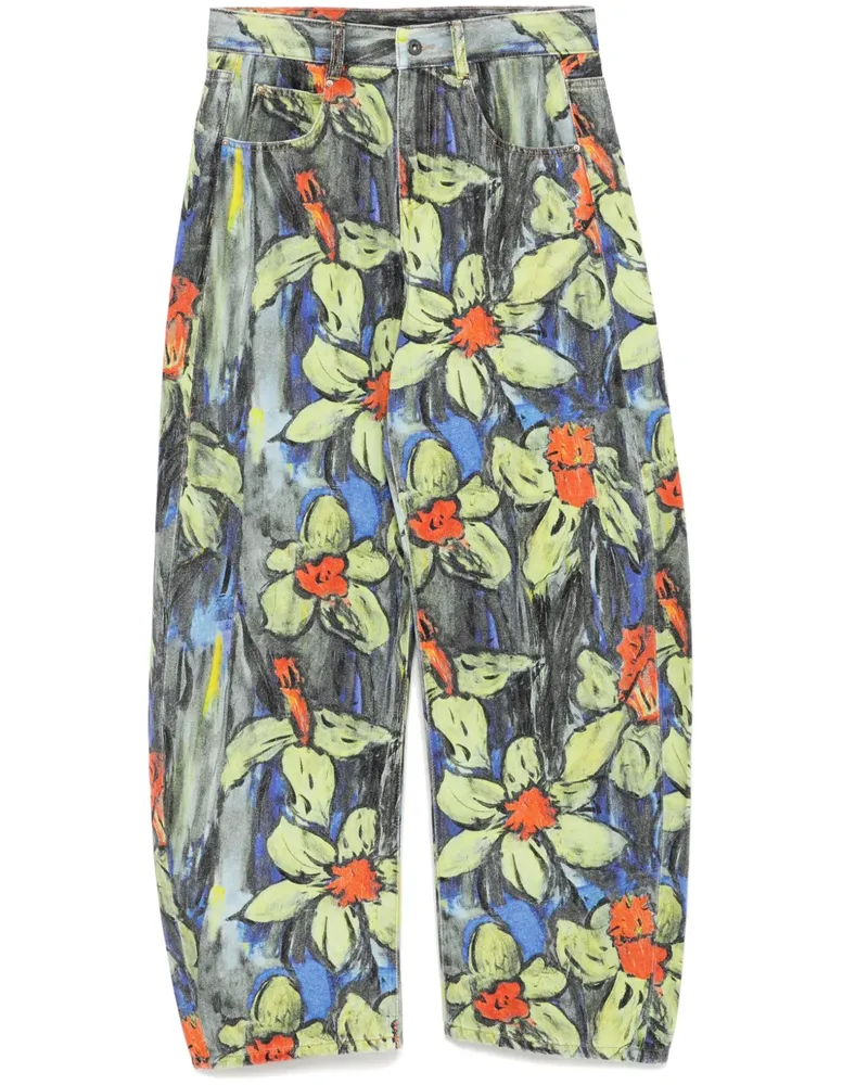 JNBY Jeans mit durchgehendem Blumen-Print - Blau Blau