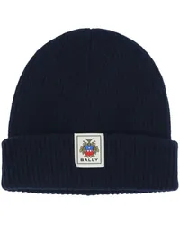 Bally Crest Label Beanie Blau