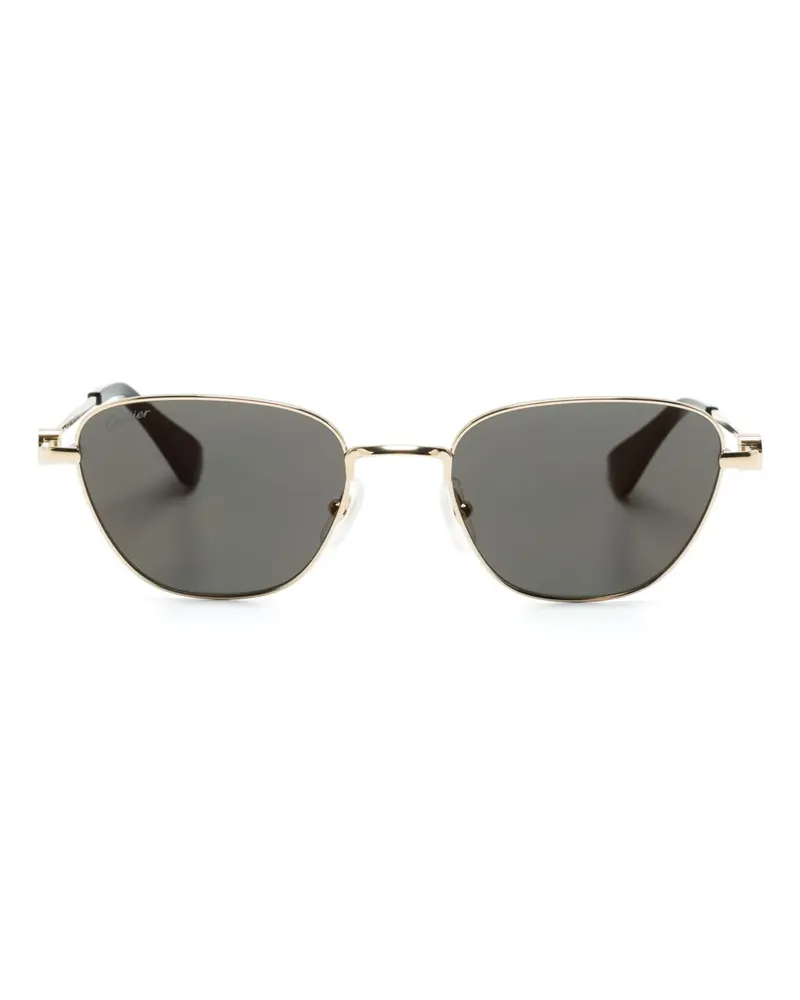 Cartier CT0469S Sonnenbrille mit Butterfly-Gestell - Gold Gold