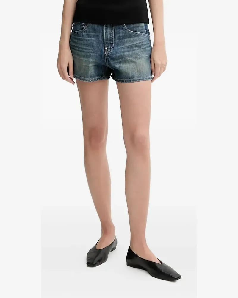 Miss Sixty Jeans-Shorts mit Logo-Schild - Blau Blau