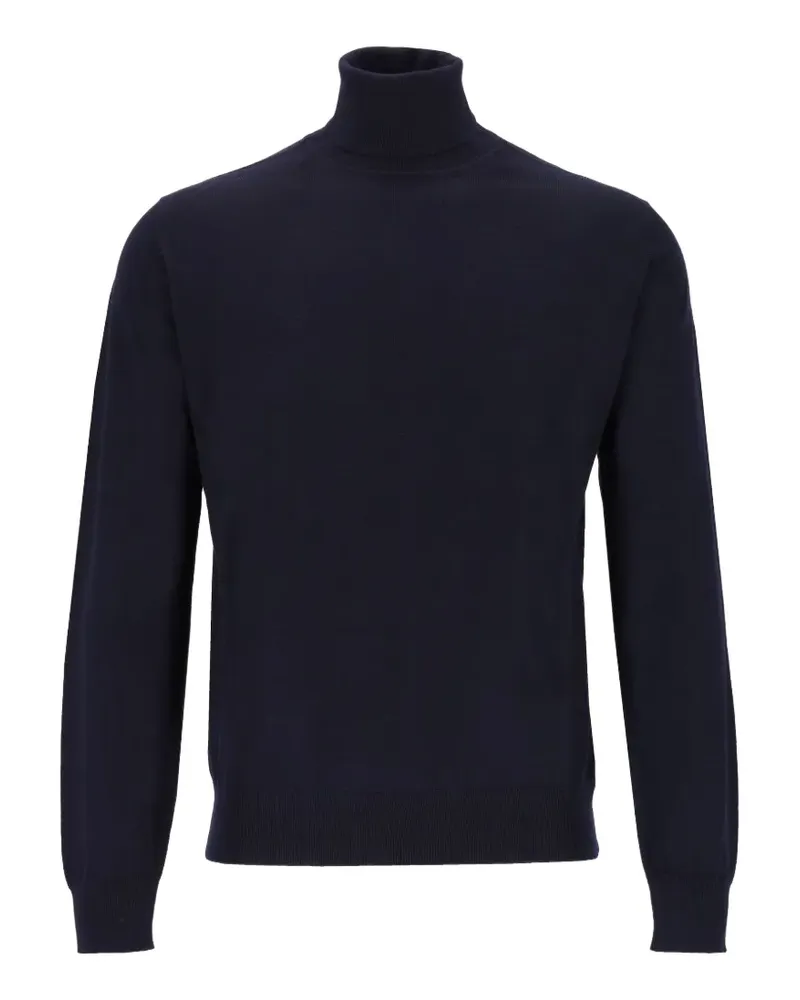 Alpha Studio Klassischer Rollkragenpullover - Blau Blau