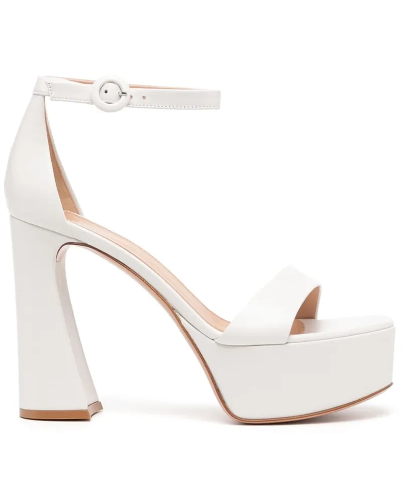 Gianvito Rossi Holly D'Orsay Sandalen 70mm - Weiß Weiß