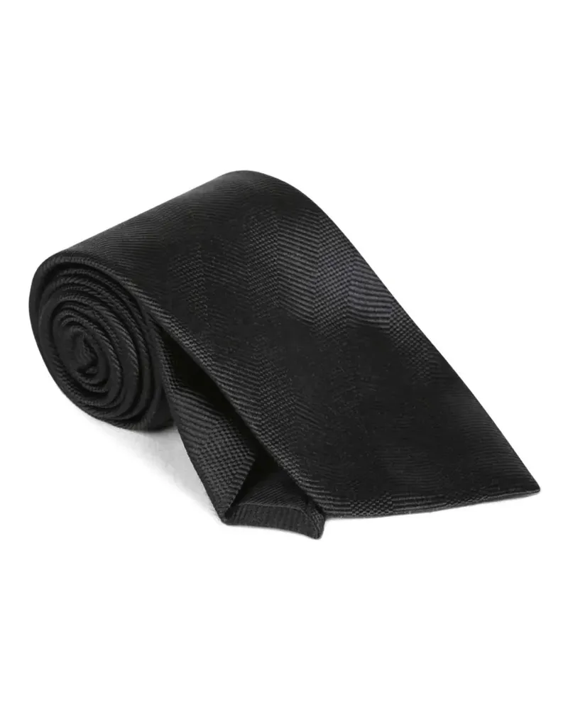 Tom Ford textured silk tie - Schwarz Schwarz