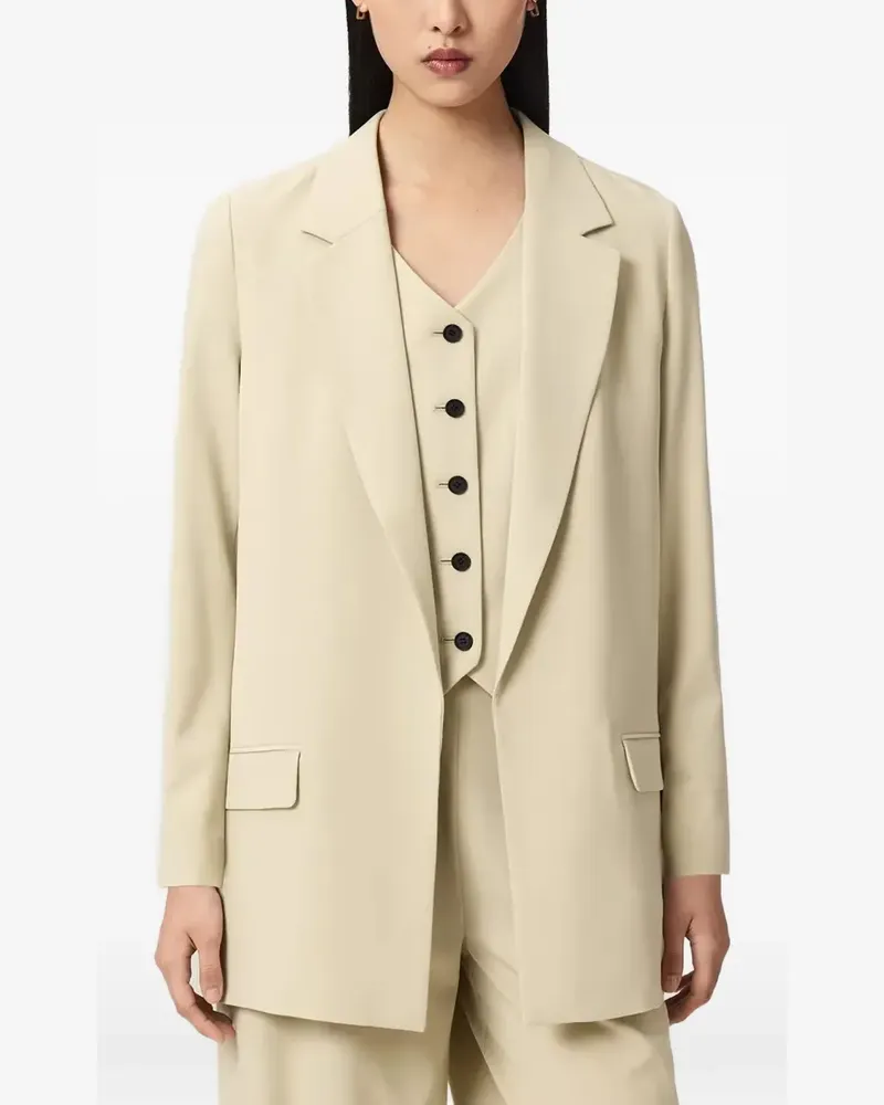 AllSaints single-breasted notched-lapel blazer - Nude Nude
