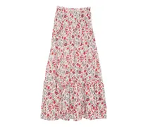 Annie Maxirock mit Blumenmuster - Nude