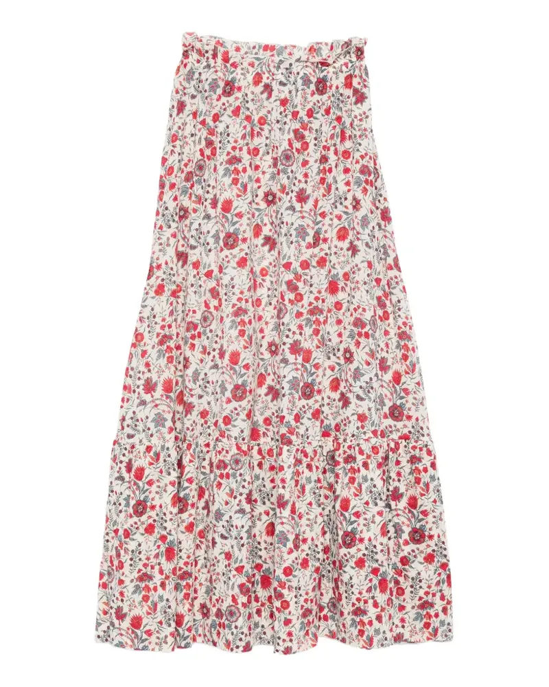 Antik Batik Annie floral-pattern maxi skirt - Nude Nude