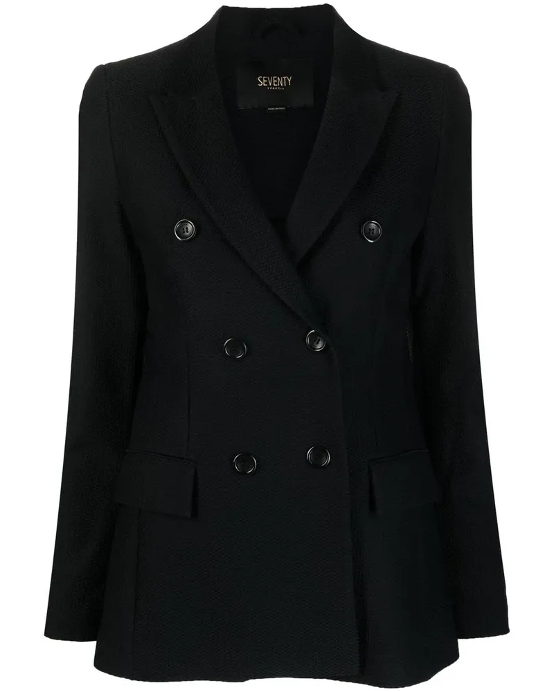 Seventy Doppelreihiger Blazer - Schwarz Schwarz
