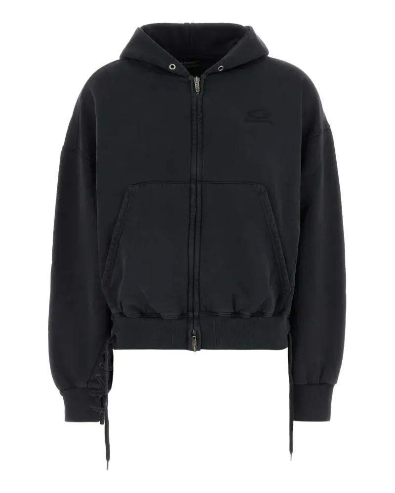 Balenciaga Kapuzenjacke mit Reißverschluss - Schwarz Schwarz