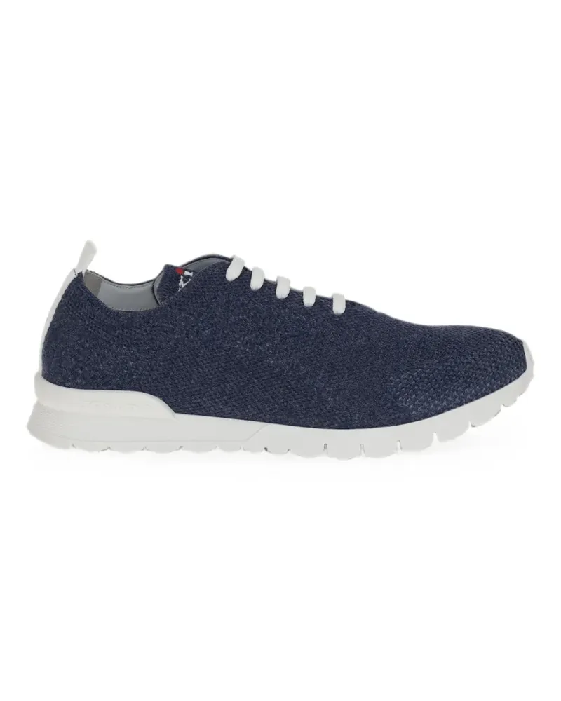 Kiton lace-up knitted sneakers - Blau Blau