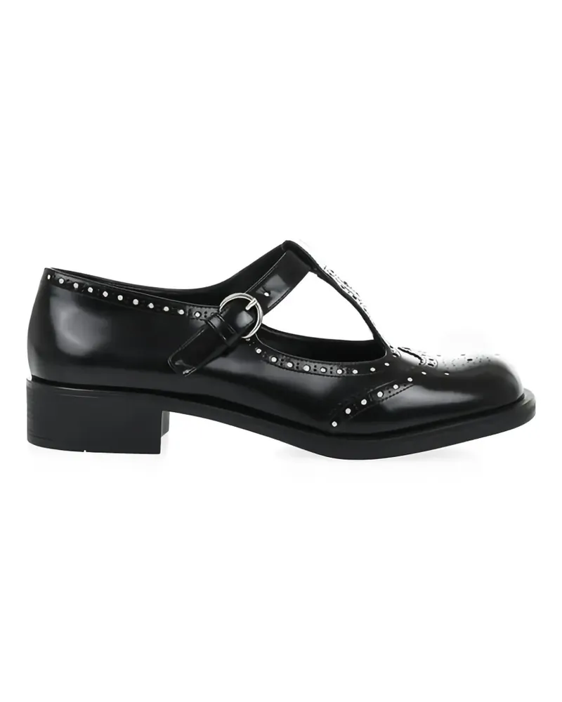 Miu Miu Mary Jane brogue pumps - Schwarz Schwarz